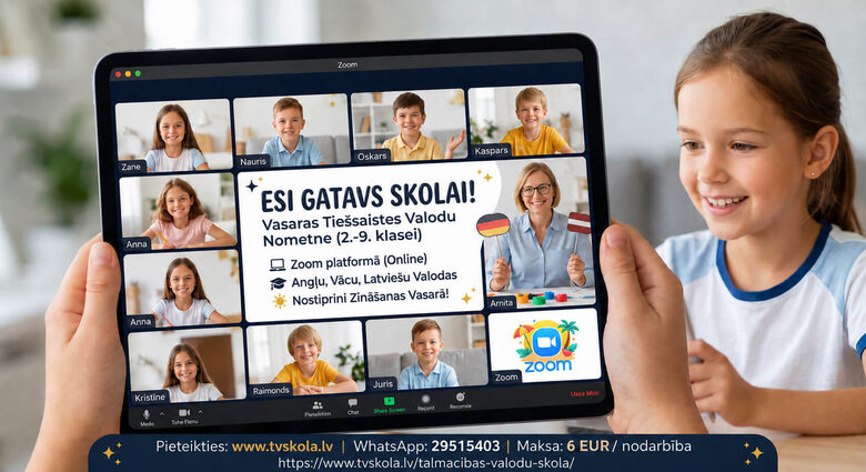 Vasaras valodu kursi skolēniem